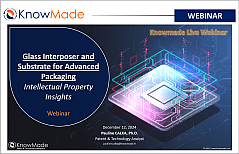 Featured image of the webinar Glass Interposers and Substrates for Advanced Packaging.