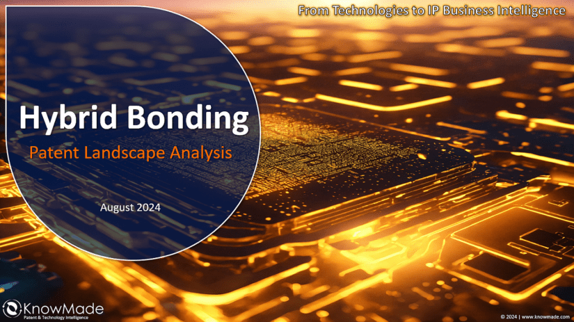 Cover image of Hybrid bonding patent landscape 2024.